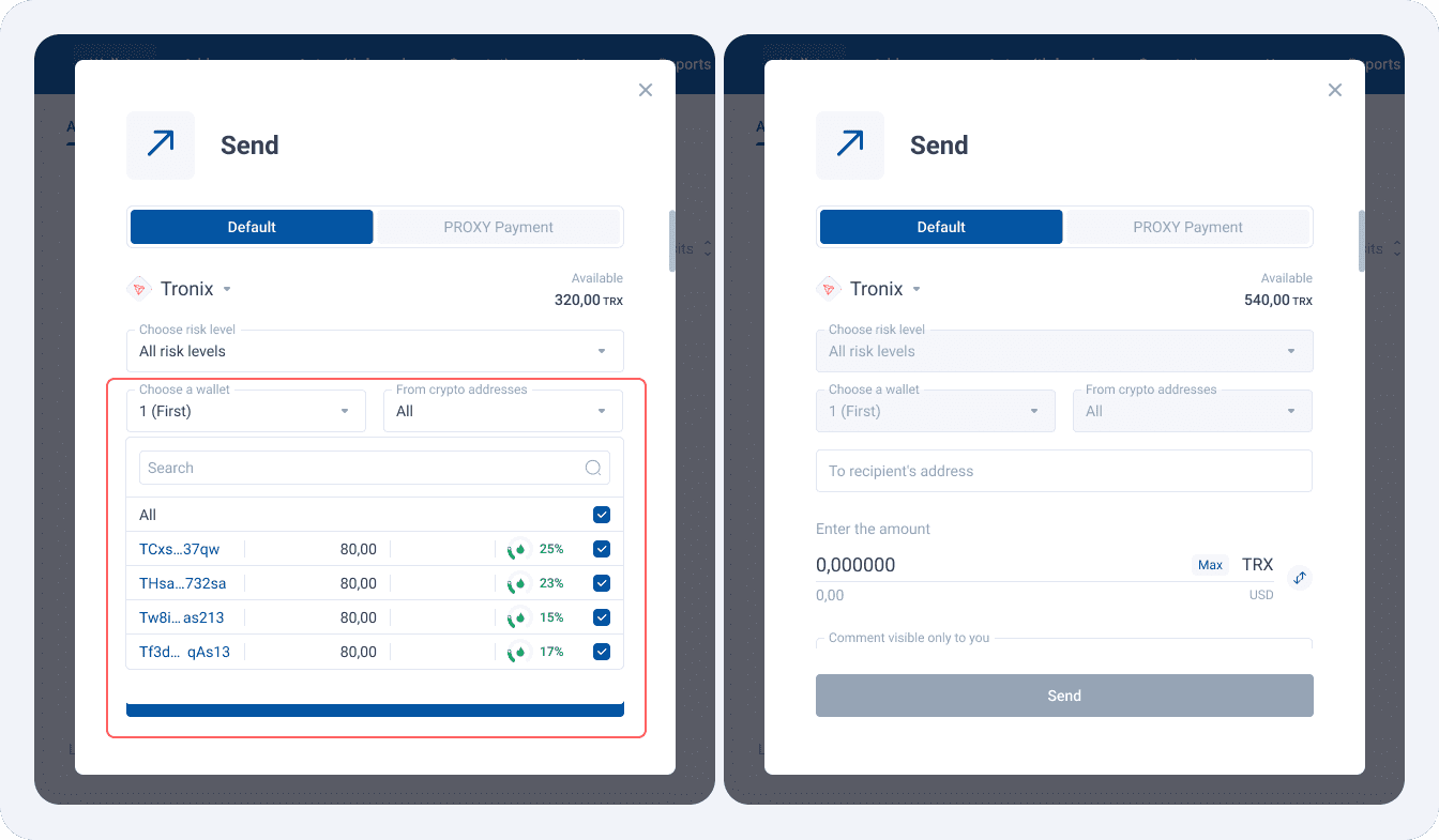 Gas Stations are not included in the address list when manually withdrawing and Field Blocking when withdrawing from a Gas Station.